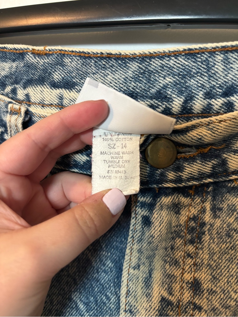 Vintage Retro 90s 80s Acid Wash High Waisted Tapered Forelli Interzional Jeans - Picture 4 of 5
